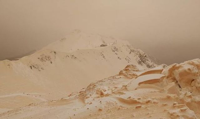 Unusual 'orange snow' phenomenon reported across eastern Europe