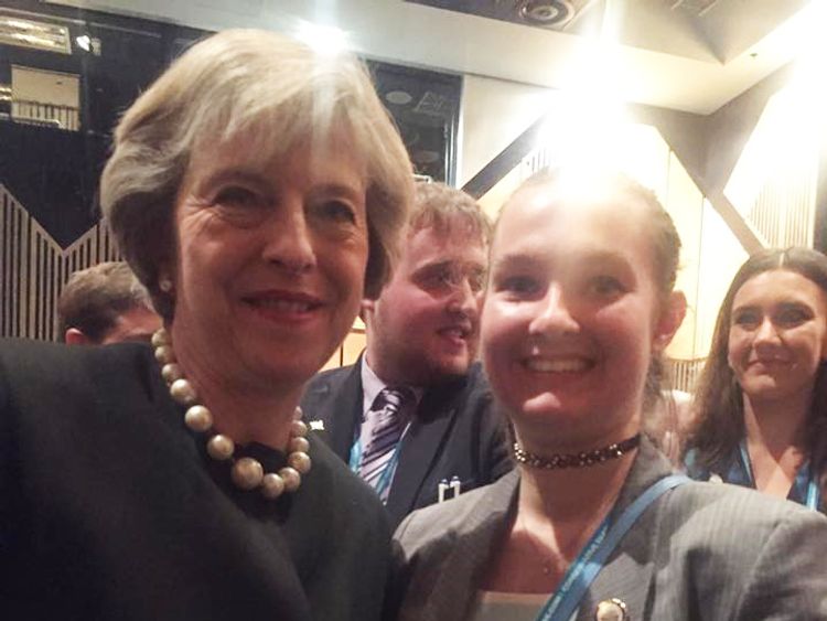 Ms Slade met the Prime Minister, Theresa May