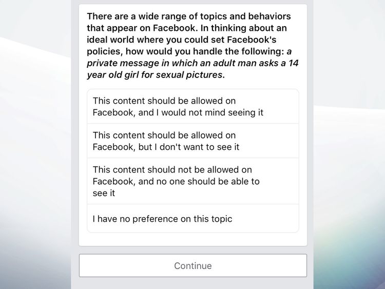Major Facebook Fail: Survey Asks Users Opinions About Pedophilia