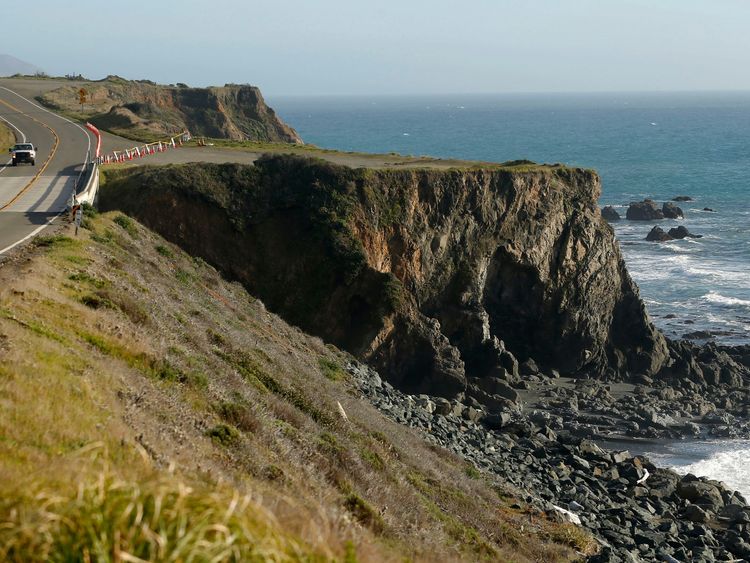 The location where the SUV of Jennifer and Sarah Hart was recovered off the Pacific Coast Highway