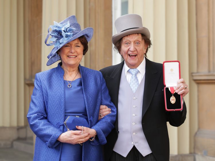 Sir Ken with Anne Jones at Buckingham Palace