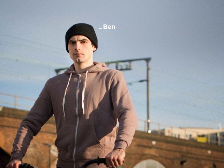 Ben is one of those featured in an anti-knife campaign