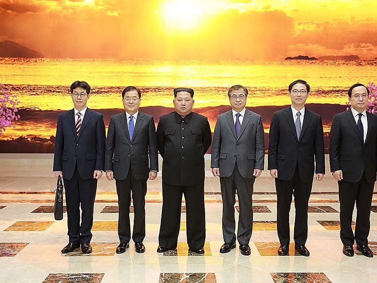 The South Korean diplomats met Kim Jong Un in Pyongyang