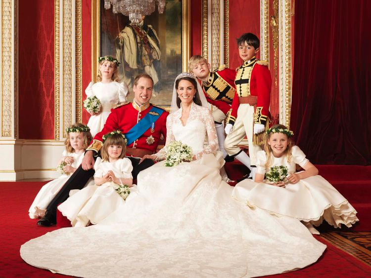 Should Royals Pick Up 6m Security Bill For Harry And Meghan S Wedding William And Kate With Their Bridesmaids Pageboys On The Day Of Wedding