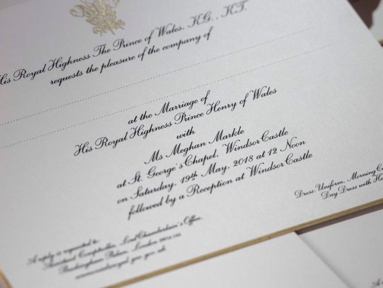 close up of invitation