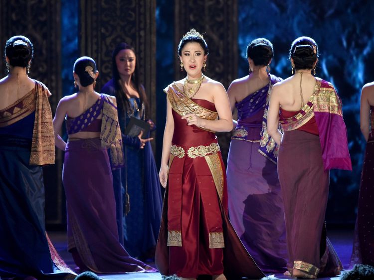 Ruthie Ann Miles and the cast of 'the King and I' perform onstage at the 2015 Tony Awards at Radio City Music Hall on June 7, 2015 in New York City