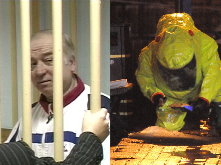 Sergei Skripal, 66, is critically ill after being exposed to an unknown substance in Salisbury, Sky sources believe