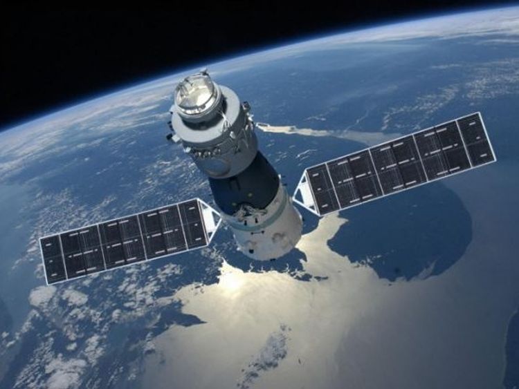 Tiangong-1. is expected to re-enter on Easter Sunday. Pic: CMSE