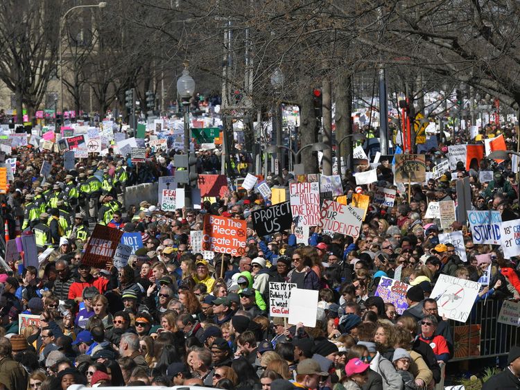 Hundreds of thousands marched on Washington, DC