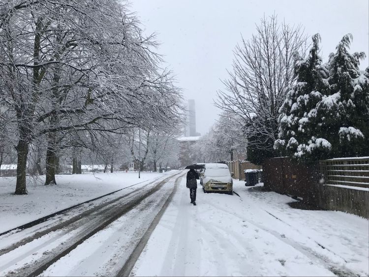 Snow in Leeds