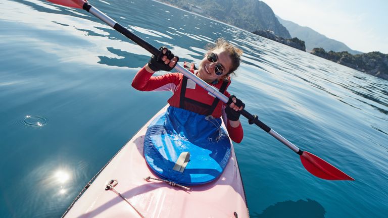 Flaps could be used to protect the edges of keys - like the blue spraydeck on this kayak