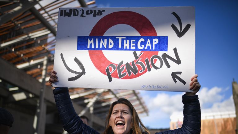 university pensions strike