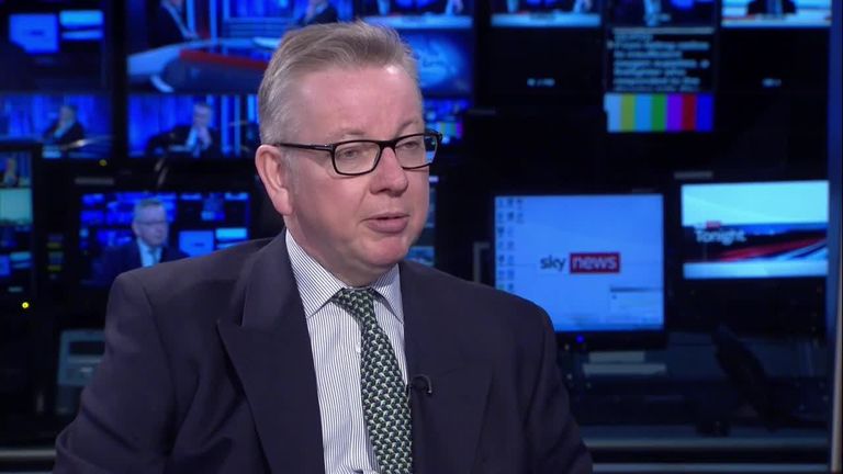 Michael Gove has denied having any knowledge of an alleged breach of spending limits by the official Brexit campaign ahead of the EU referendum.