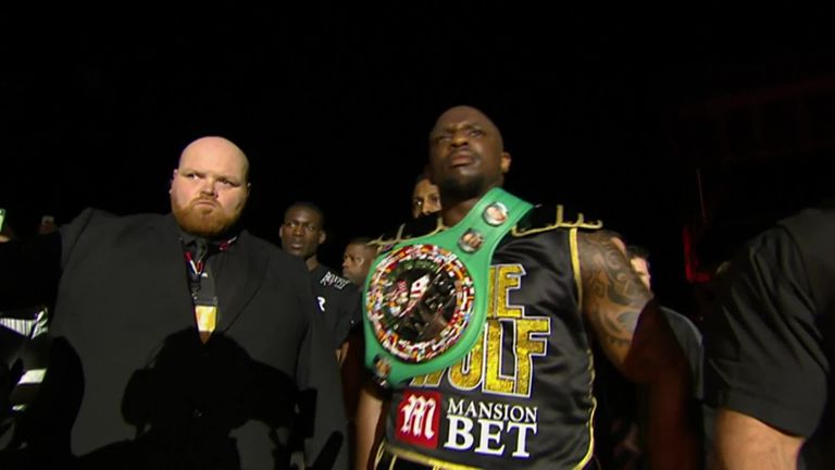Dillian Whyte S Ring Walk Video Watch Tv Show Sky Sports