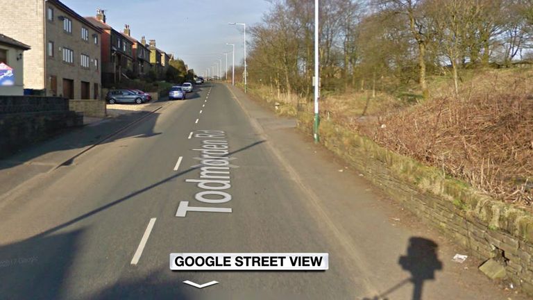 The accident happened on Todmorden Road in Bacup