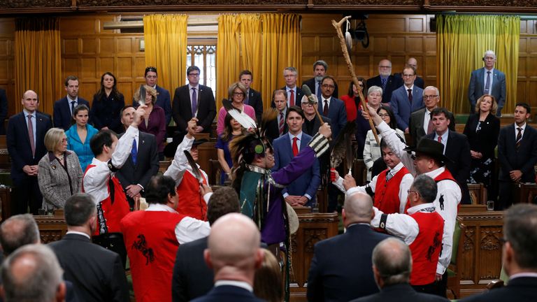 Modern-day descendants of the Tsilhqot'in Nation tribal leaders attended the ceremony