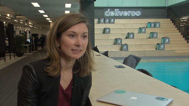 Emma Cox said Deliveroo want to deliver food in the &#39;best way possible&#39;