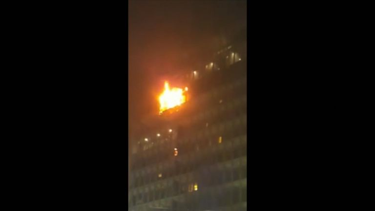 Fire rages in Dublin hotel | News UK Video News | Sky News