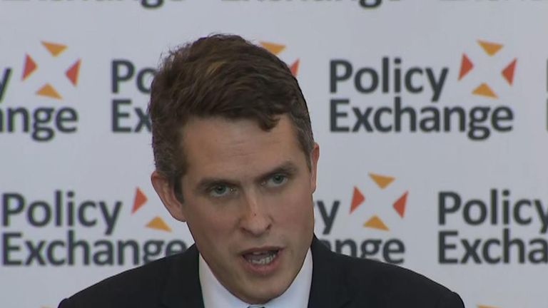  Gavin Williamson, the defence secretary, saying earlier that Russia should “go away and shut up”