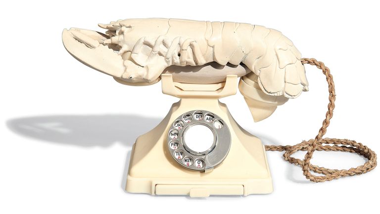 Salvador Dali&#39;s surrealist Lobster Telephone