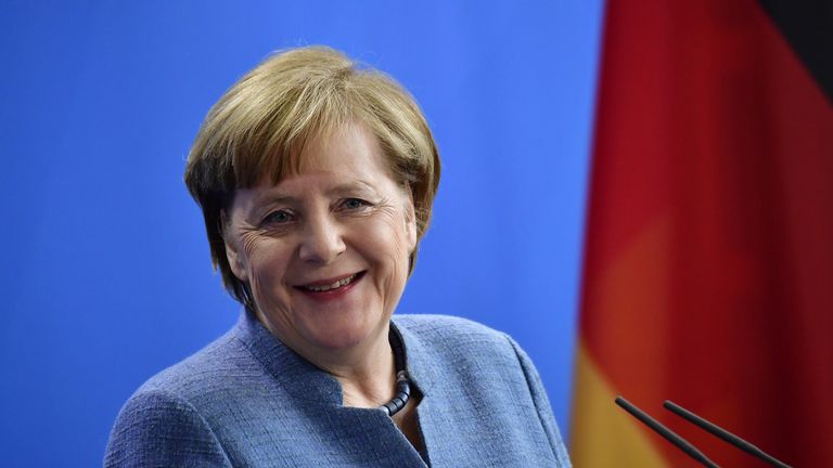 German Chancellor Angela Merkel has been back to work while the members voted