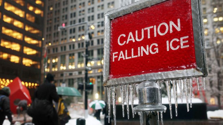 Freezing rains are more frequent in the US than in the UK