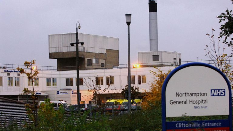 A general view of Northampton General Hospital