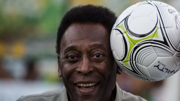 Legendary Brazilian former football player Pele 