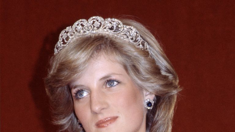 Princess Diana wearing the Spencer tiara in Australia in 1983