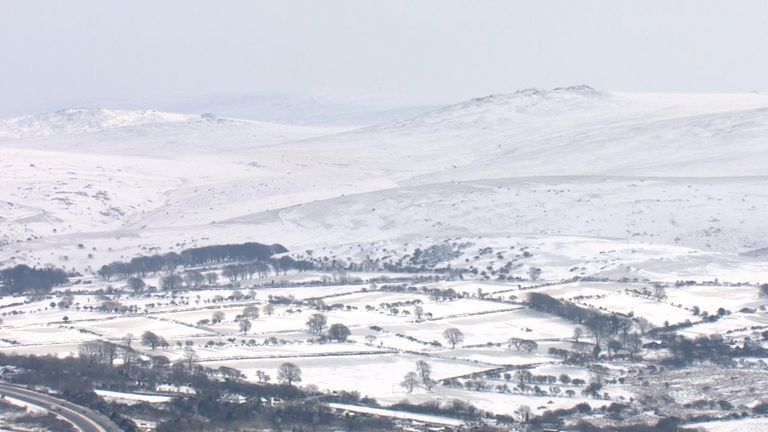 Snow in Devon