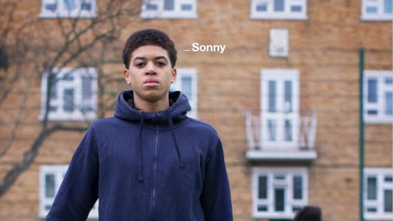 Sonny is one of those featured in an anti-knife campaign