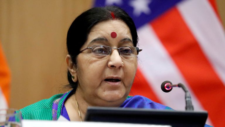 Indian foreign minister Sushma Swaraj told parliament the 39 IS hostages had been found in a mass grave