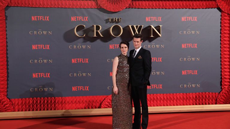 Claire Foy and Matt Smith at the World Premiere of season two of Netflix The Crown