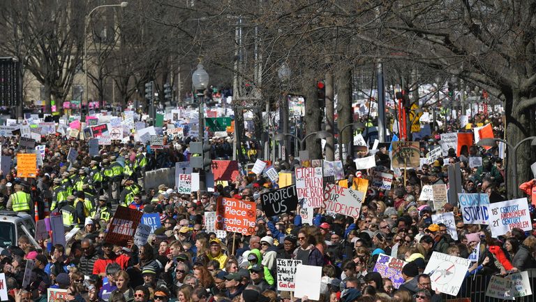 March For Our Lives: Global protests for US gun laws | US News | Sky News