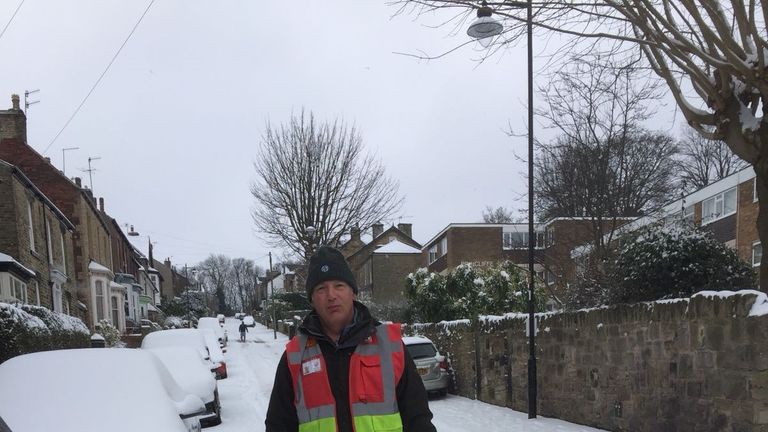Gerry Pixsley walked a mile in the snow and drove for hours to deliver an urgently needed breast milk donation. Pic: Gerry Pixsley 