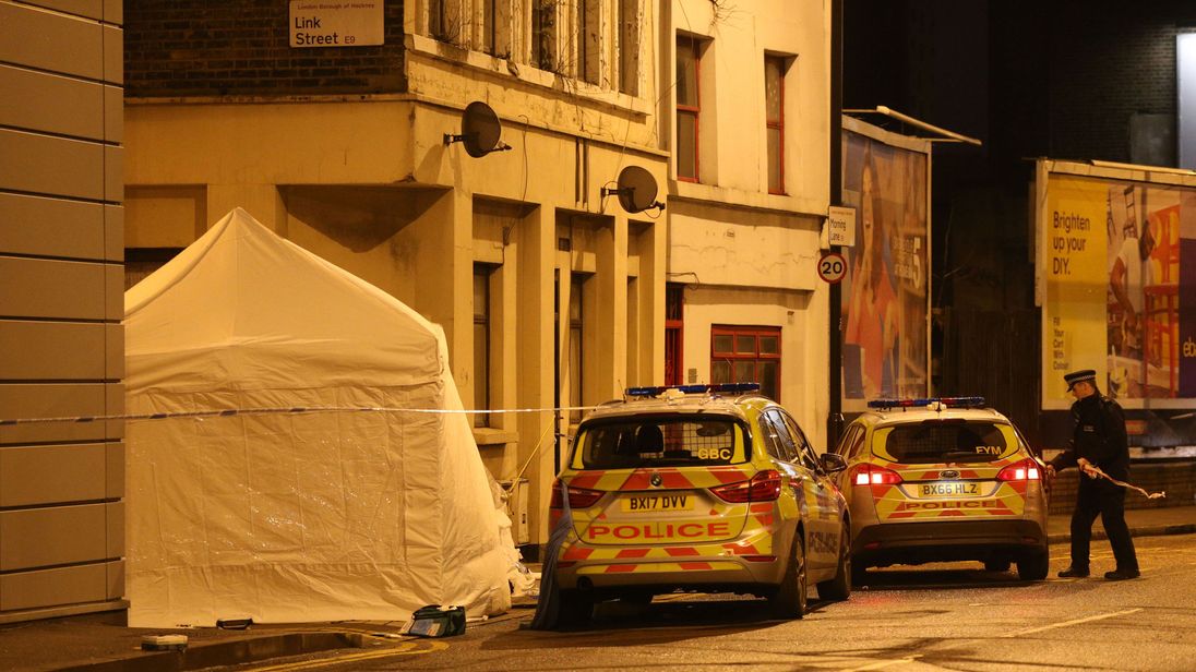 A man in his 20s was found with fatal stab wounds in Link Street in Hackney