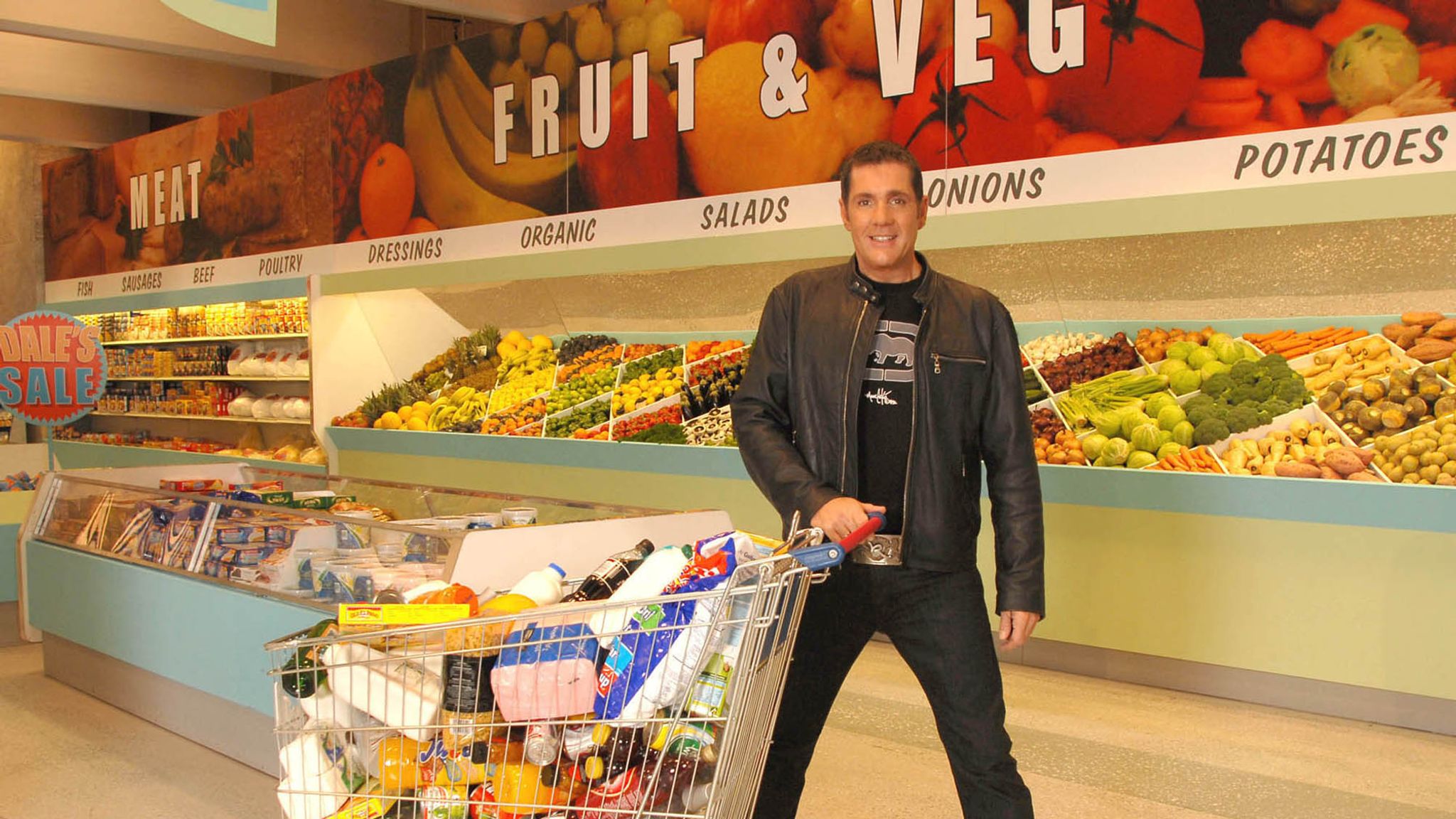 Dale Winton presented Supermarket Sweep, a popular ITV game show. 