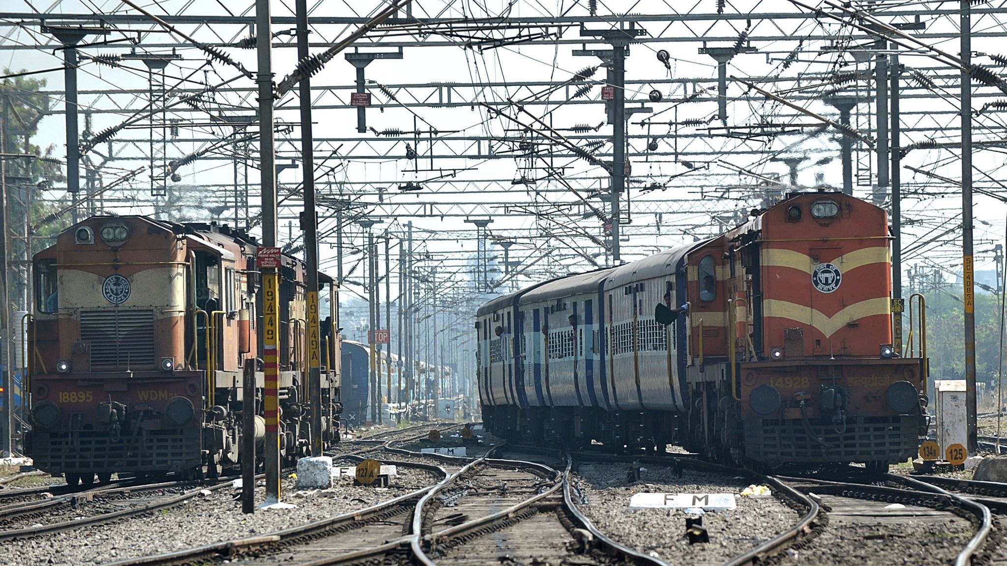 28m apply for 90,000 jobs at Indian Railways | World News | Sky News