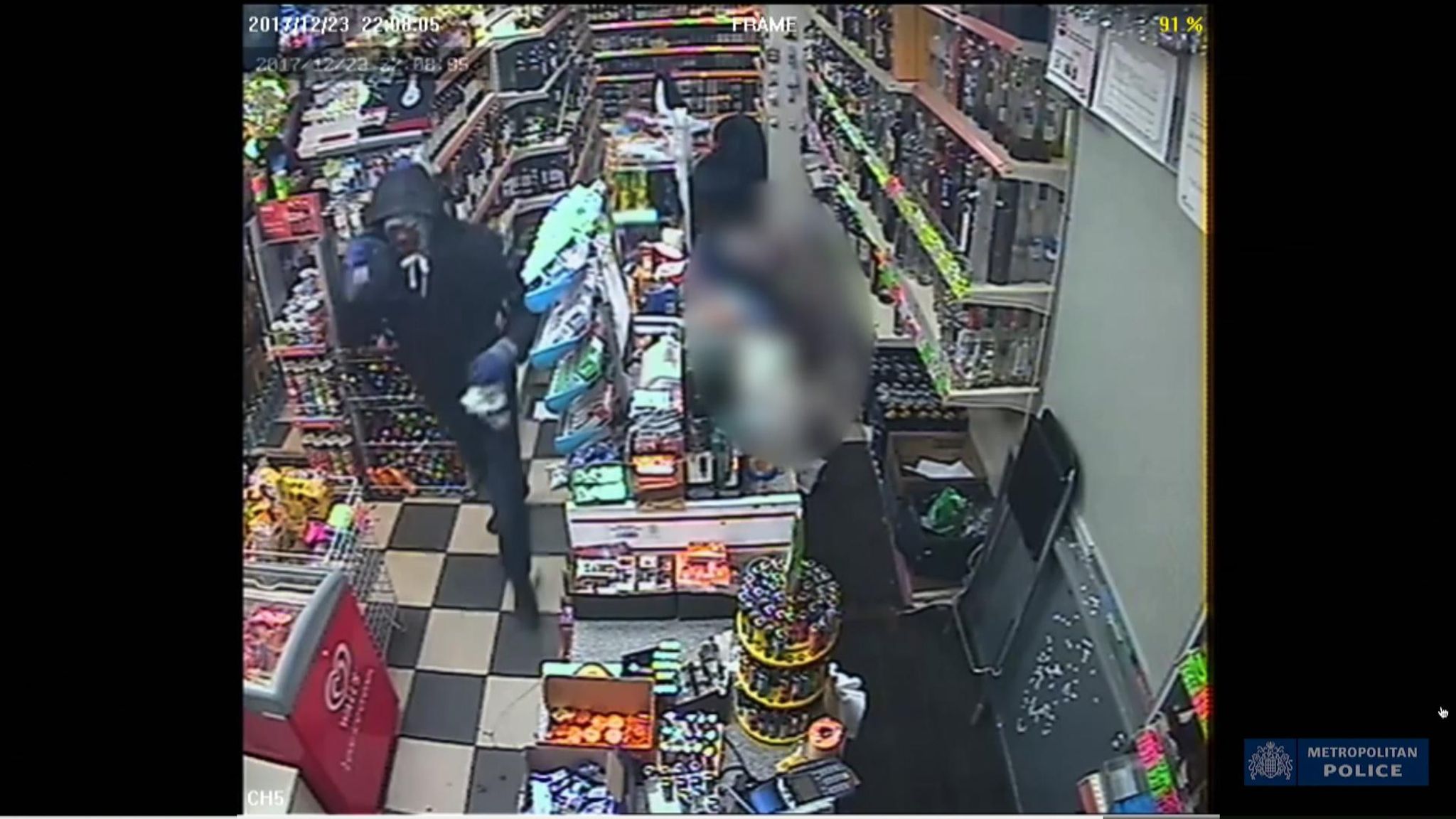 CCTV released of shopkeeper being stabbed in Twickenham | News UK Video ...