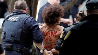 Actor and comedian Bill Cosby arrives for first day of retrial at the Montgomery County Courthouse in...