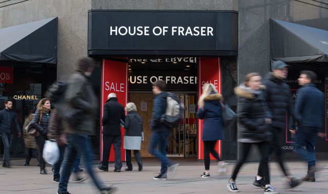 House of Fraser mulls store closures
