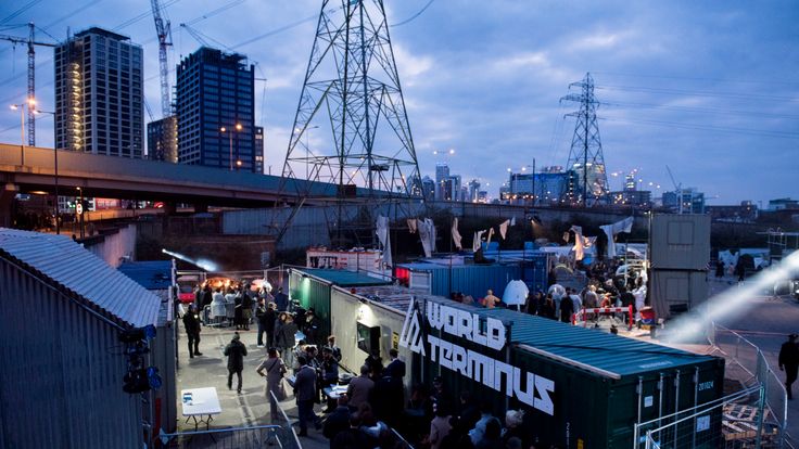  The World Terminus overlooking east London. Pic: Camilla Greenwell, courtesy of Secret Cinema 