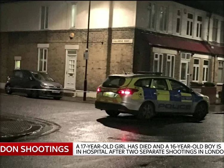 Scene of London shooting