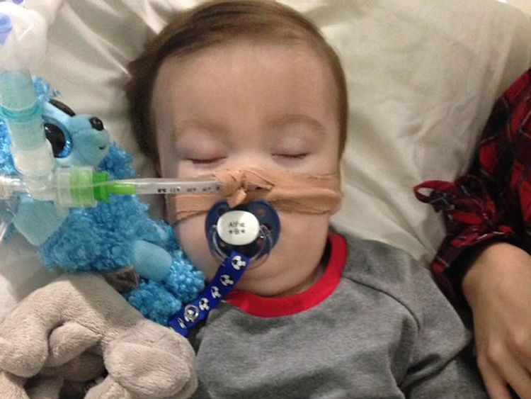 Alfie Evans, who has been at the centre of a life-support battle