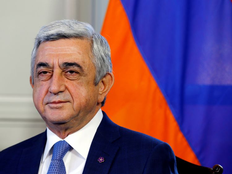 Armenian prime minister Serzh Sargsyan has resigned