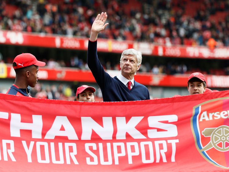 The club announces that Arsene Wenger, appointed in 1996, is to step down after a spell that included three Premier League titles.