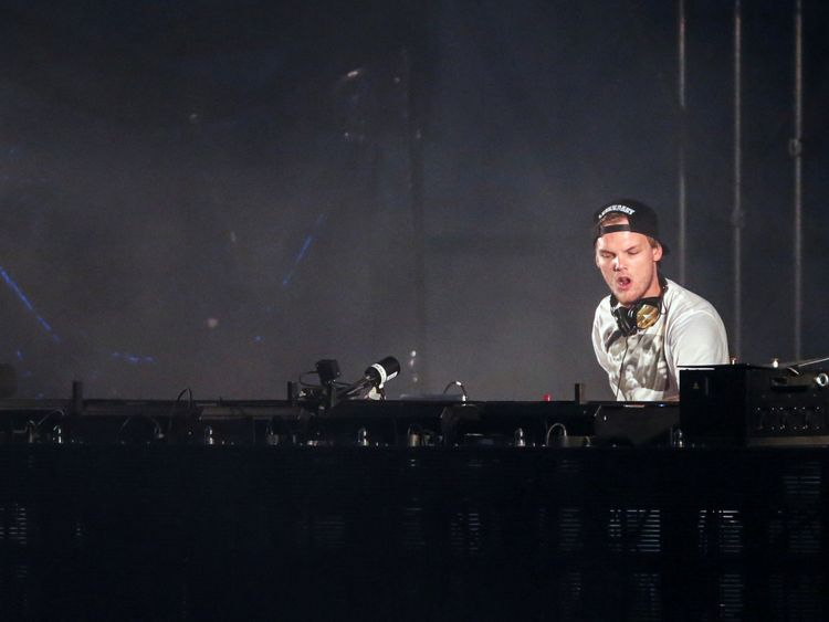 Avicii performing in Gothenburg in 2015