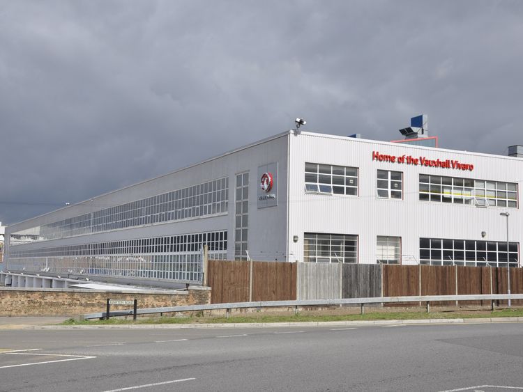 The Vauxhall plant in Luton