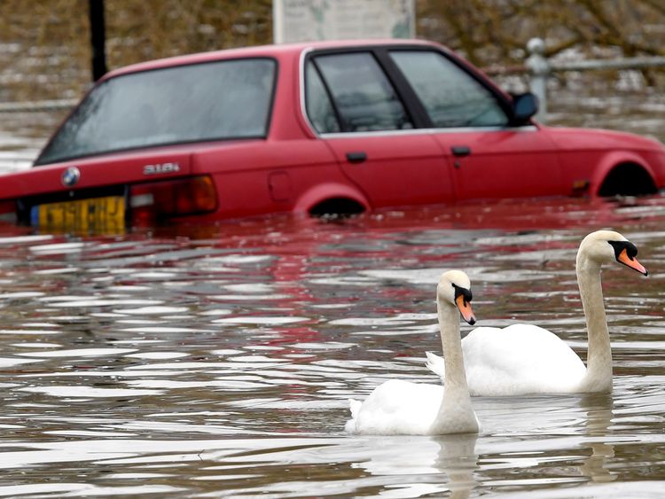 Flooding has already caused problems in Richmond, west London