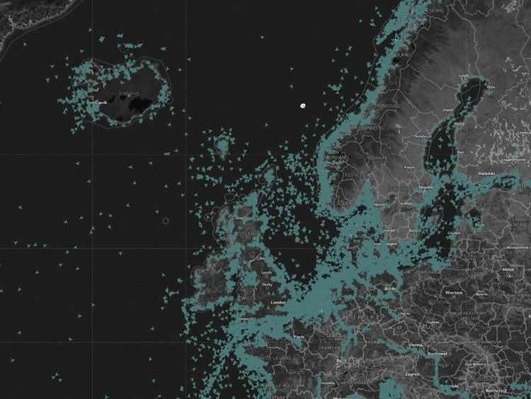 Satellites map out the position of ships